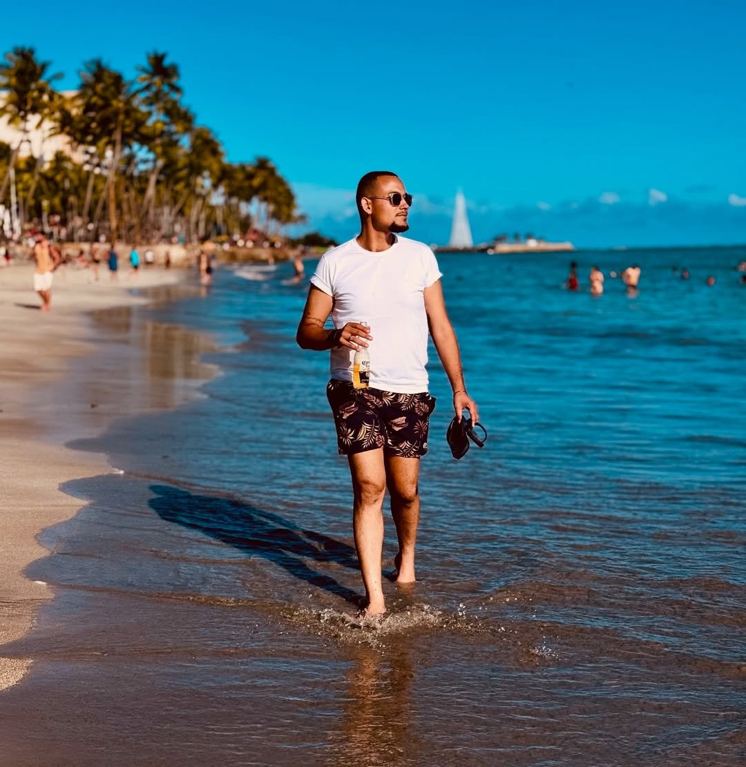 Mountain landscape with moody clouds